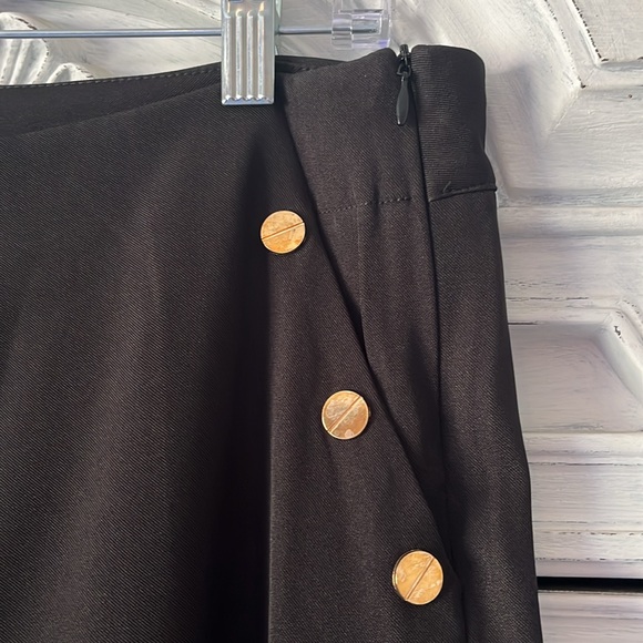 NWOT Black High Waisted Wide Leg Sailor Pants Size 1X - Picture 8 of 11